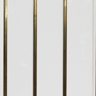 Стеновая панель ПВХ Софитто 3 полосы золото выпуклая